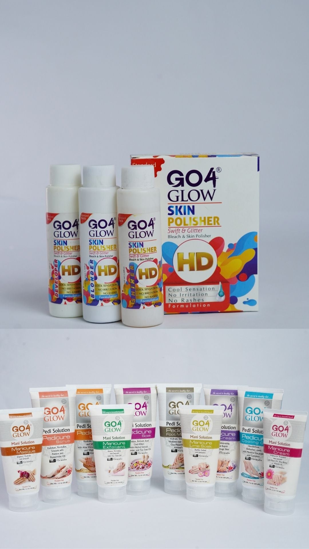 Hand & Foot Combo With Bleach kit (Blonder/Developer & Shiner)(200mL/60gm/100ml/100ml)