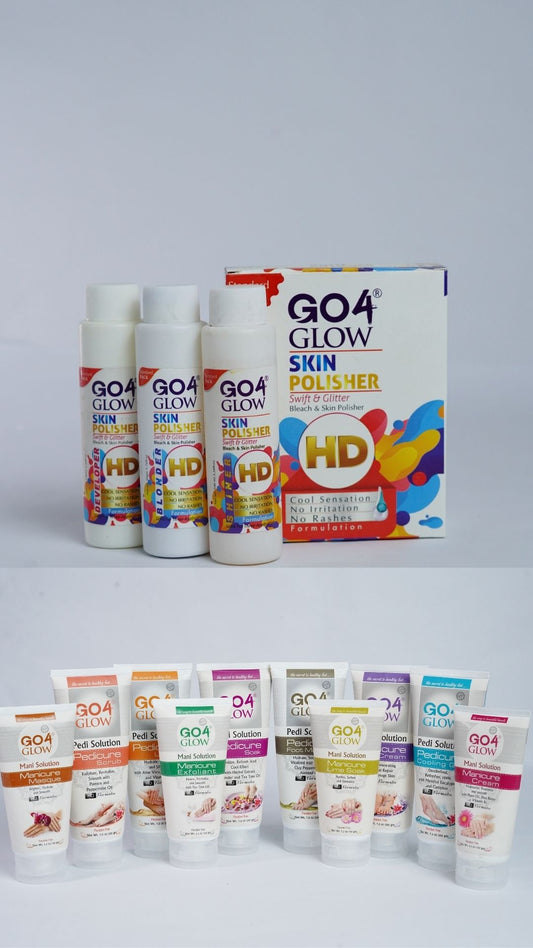 Hand & Foot Combo With Bleach kit (Blonder/Developer & Shiner)(200mL/60gm/100ml/100ml)