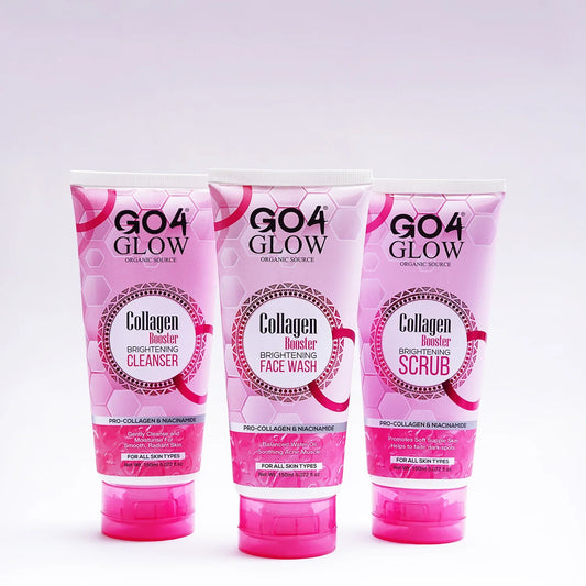 Collagen Brightening Skincare Kit | Cleanser, Face Wash & Scrub – GO4 Glow - Colorline Cosmeceutical