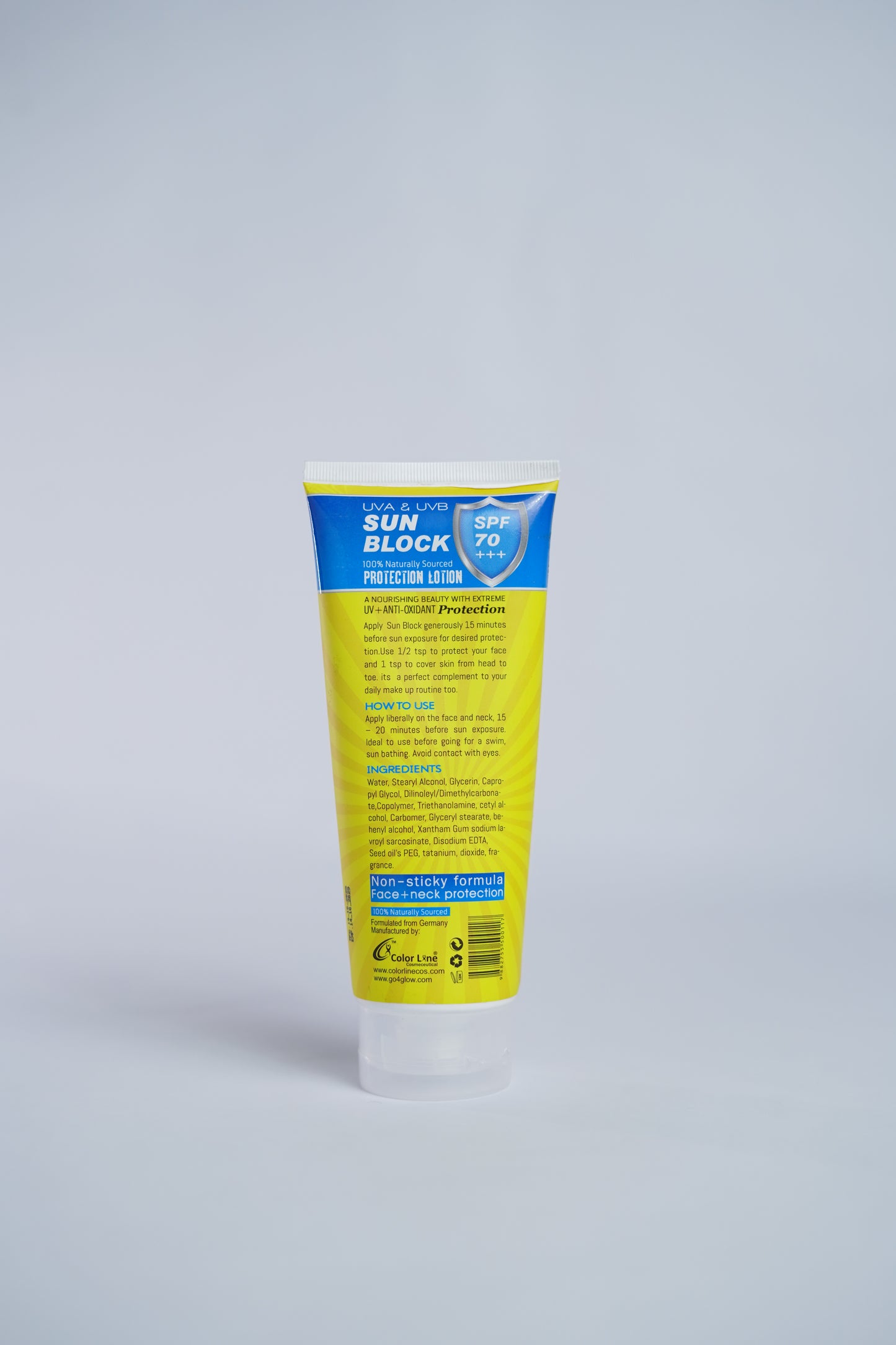 Go4Glow Sun Block Cream SPF 70+++ (200gm)
