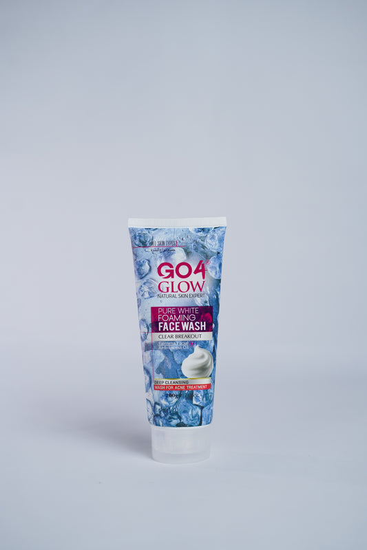 Go4Glow Pure White Foaming Face Wash (200gm)