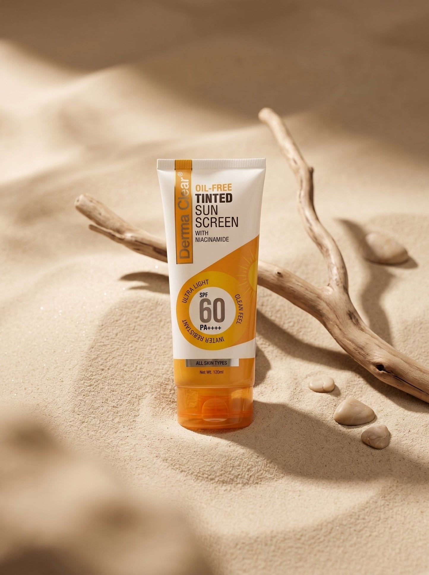 Derma Clear Oil-Free Tinted Sunscreen SPF 60 PA+++ 120ml