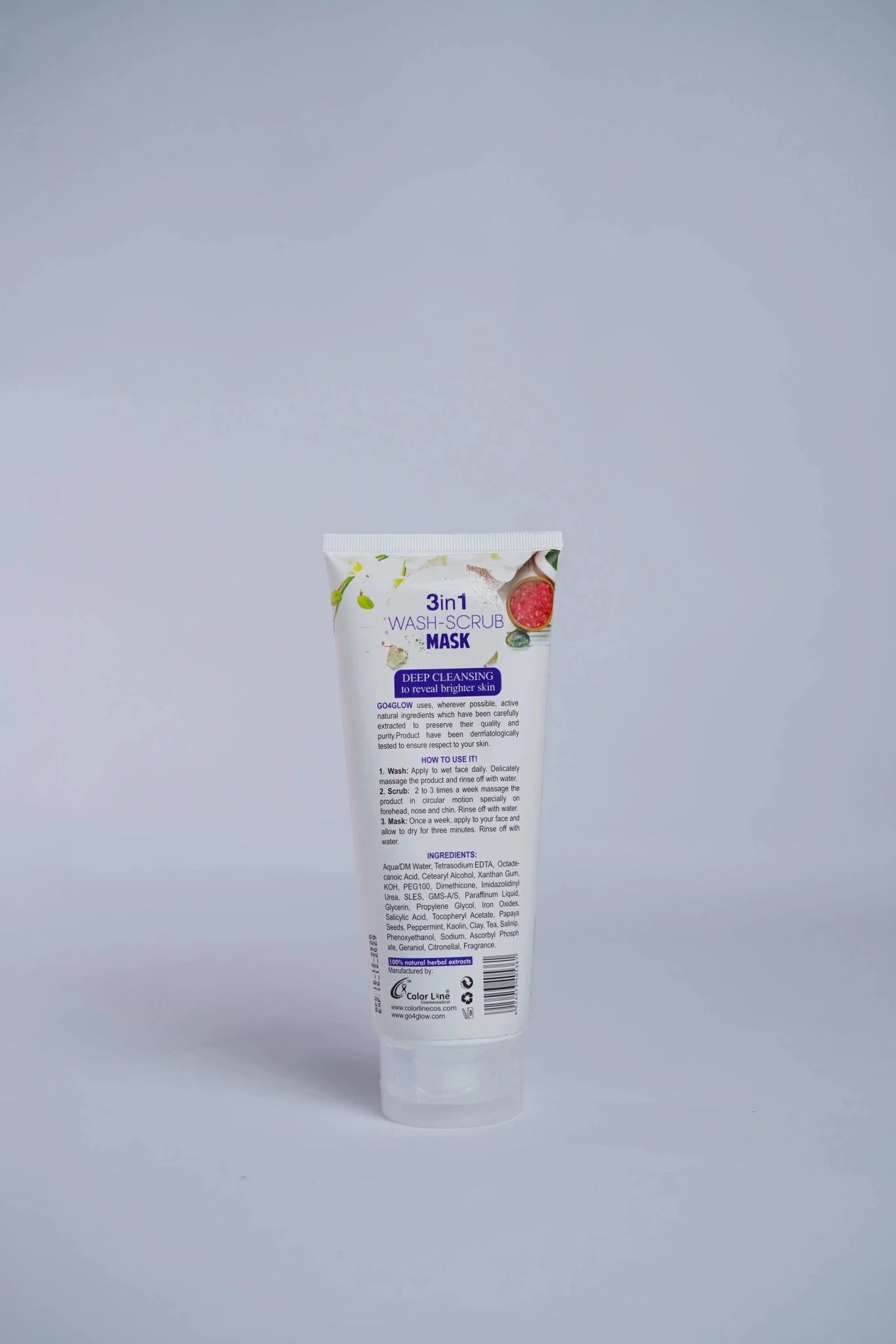 Go4Glow 3in1 (Wash+Scrub+Mask) (200ml) - Colorline Cosmeceutical