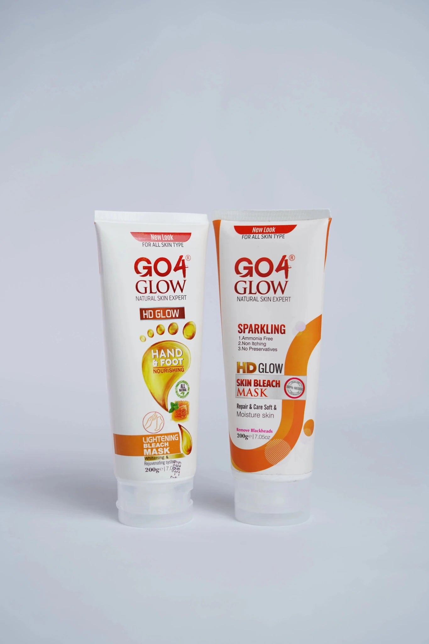 Go4Glow Bleach Mask Set (200gm) 2 Tubes - Colorline Cosmeceutical
