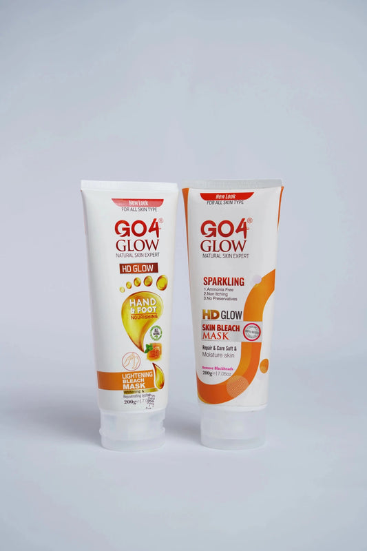 Go4Glow Bleach Mask Set (200gm) 2 Tubes - Colorline Cosmeceutical