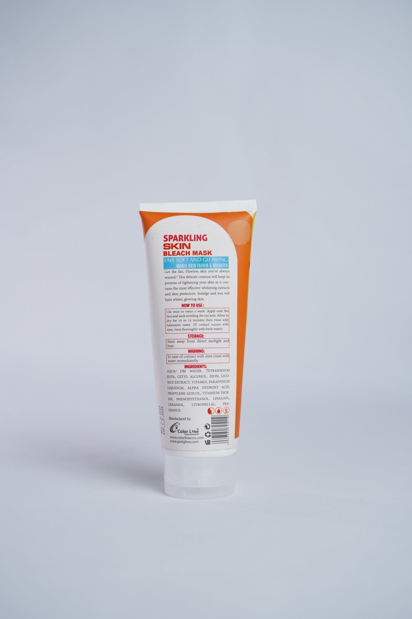 Go4Glow Bleach Mask Set (200gm) 2 Tubes - Colorline Cosmeceutical