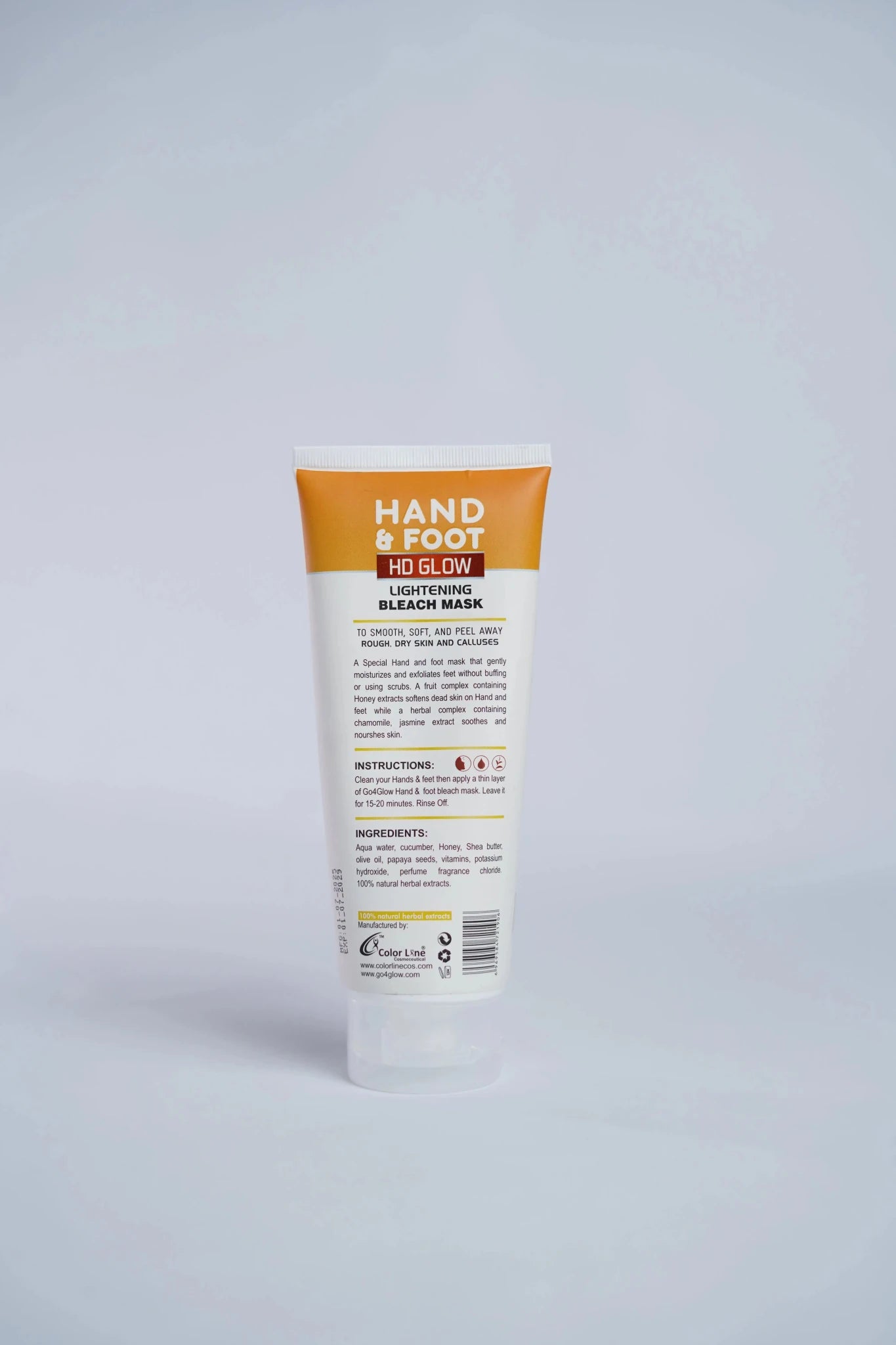 Go4Glow Hand and Foot Bleach Mask 200ml - Colorline Cosmeceutical