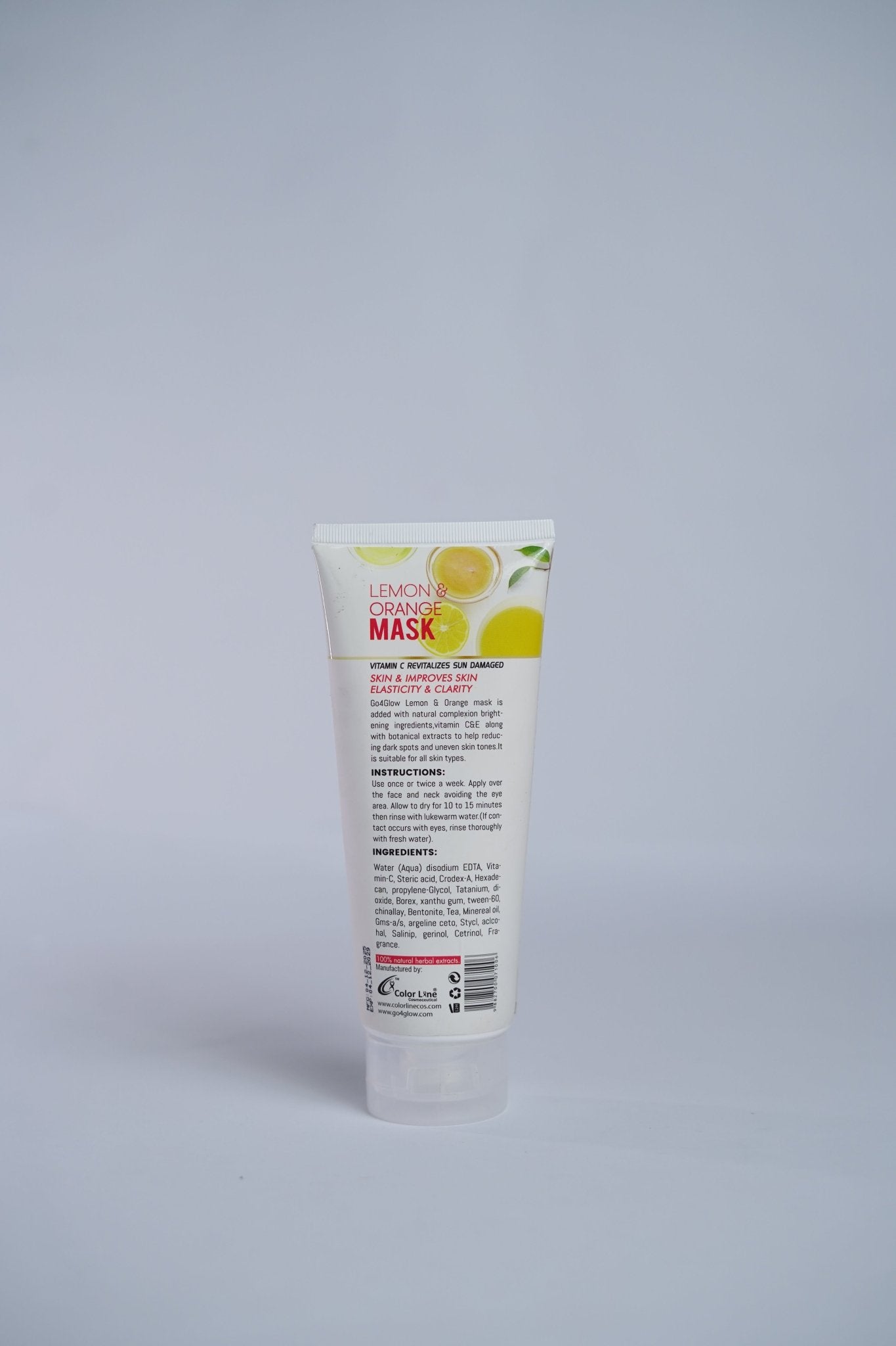 Go4Glow Lemon & Orange Mask (200gm) - Colorline Cosmeceutical