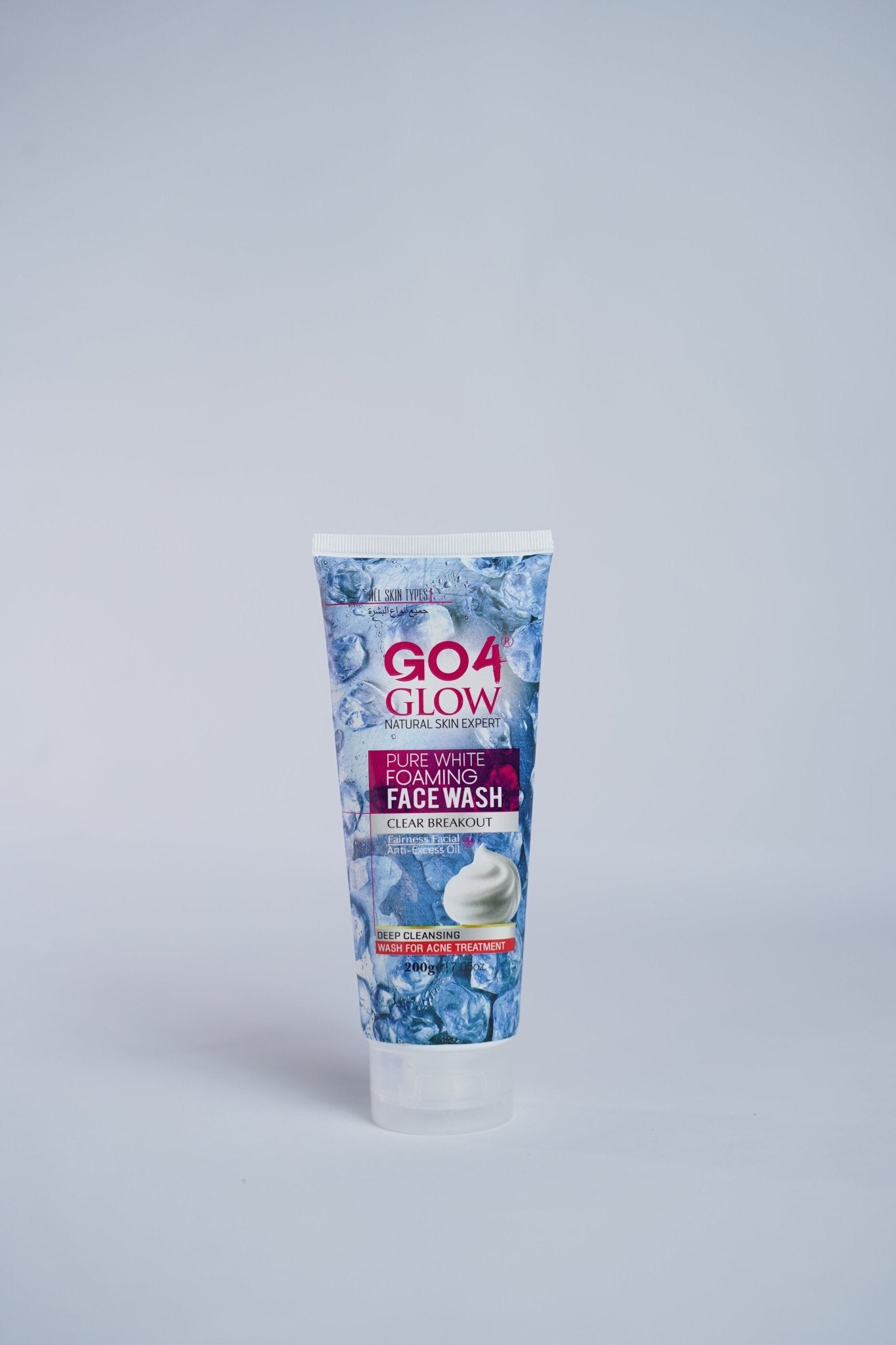 Go4Glow Pure White Foaming Face Wash (200gm) - Colorline Cosmeceutical
