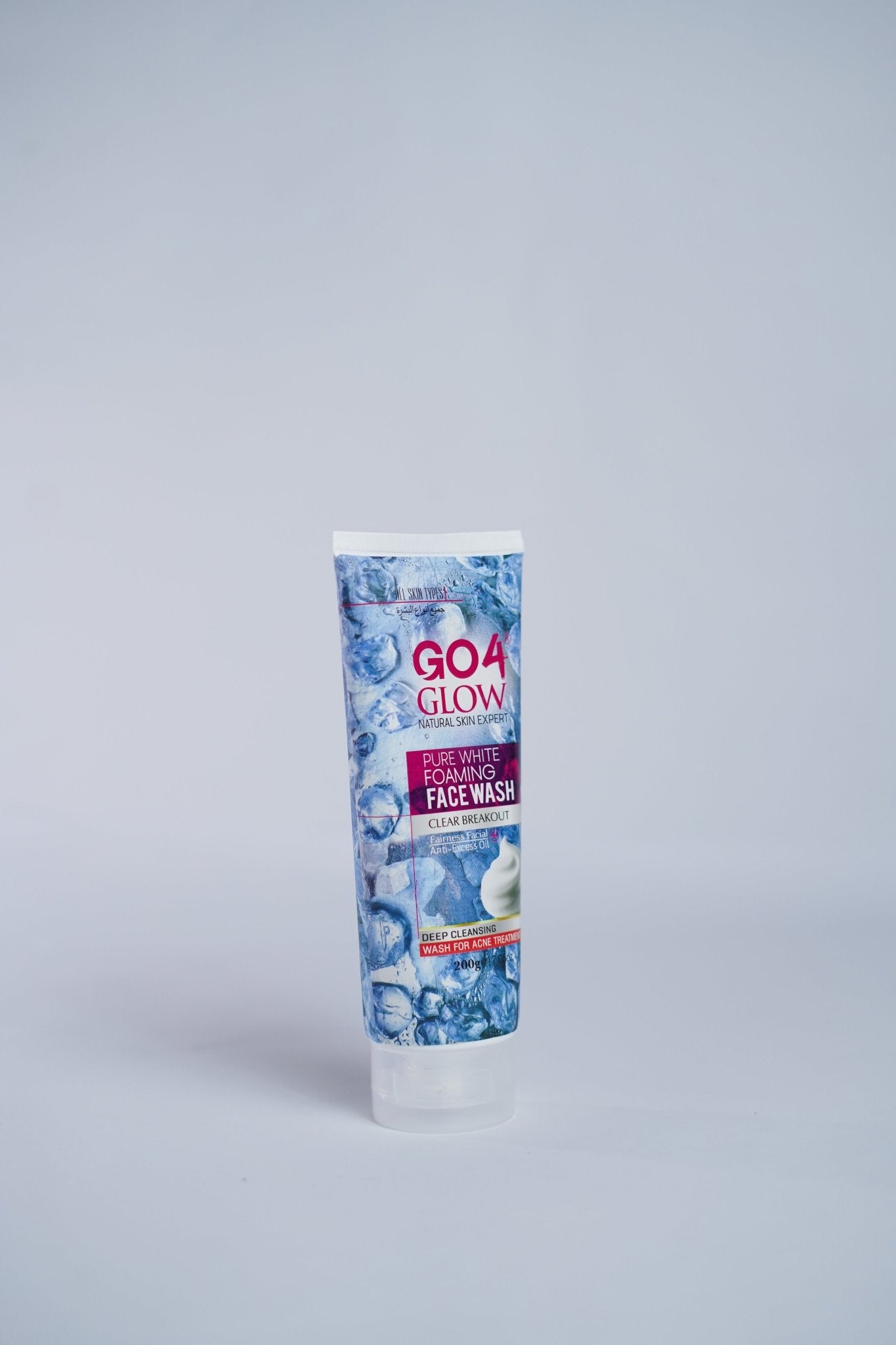 Go4Glow Pure White Foaming Face Wash (200gm) - Colorline Cosmeceutical