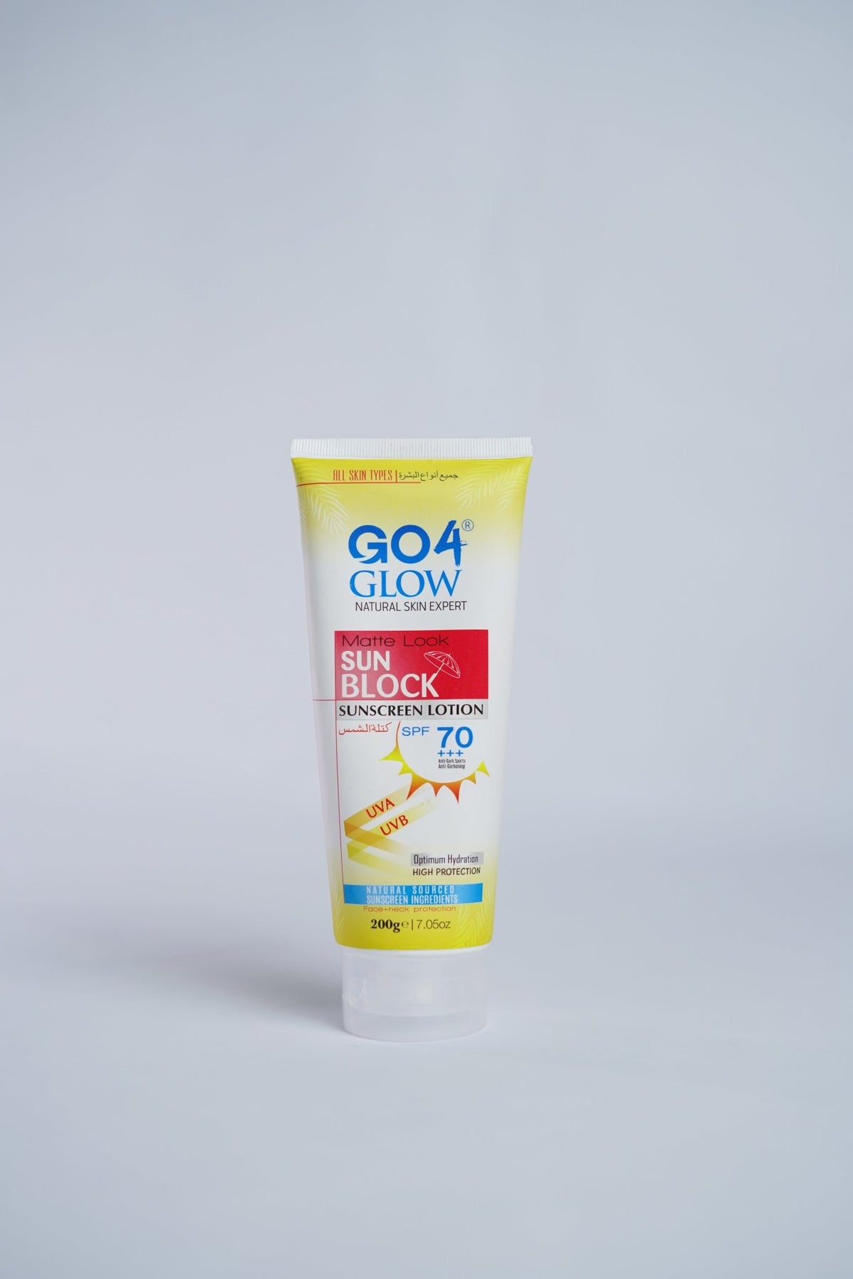 Go4Glow Sun Block Cream SPF 70+++ (200gm) - Colorline Cosmeceutical